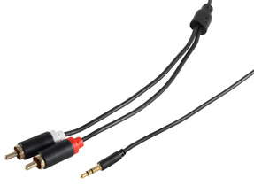 shiverpeaks BASIC-S Audiokabel Super Slim, 1,5 m