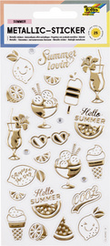 folia Metallic-Sticker Summer Loving, Blattformat: 95x175 mm