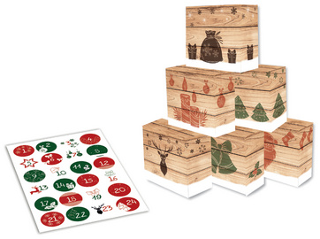 ROTH Adventskalender 24 Adventsboxen Hygge-Style