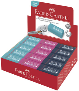 FABER-CASTELL Kunststoff-Radierer TREND 2019, im Display