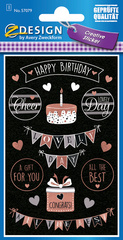 AVERY Zweckform ZDesign Geschenke-Sticker 'Happy Birthday'