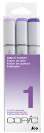 COPIC Marker sketch, 3er Set 'Color Fusion 1'