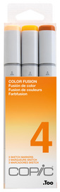 COPIC Marker sketch, 3er Set 'Color Fusion 4'