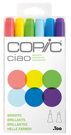 COPIC Marker ciao, 6er Set 'Brights'