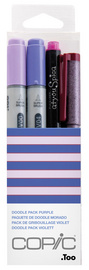 COPIC Marker ciao, 4er Set 'Doodle Pack Purple'