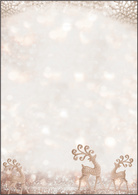 sigel Weihnachts-Motiv-Papier 'Brilliant Deer', A4, 90 g/qm