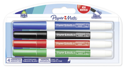 Paper:Mate Whiteboard-Marker, Rundspitze, blau, Blister