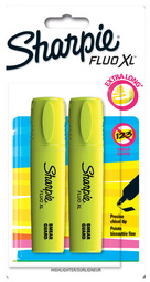 Sharpie Textmarker HIGHLIGHTER FLUO XL, 2er Blister