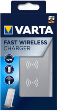 VARTA Ladegerät Fast Wireless Charger, silber