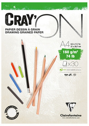 Clairefontaine Zeichenpapierblock 'CRAY'ON', DIN A4