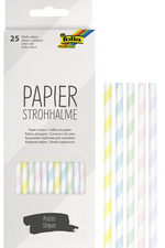 folia Papier-Trinkhalm 'BOLD STRIPES', Länge: 200 mm
