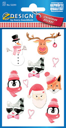 AVERY Zweckform ZDesign Weihnachts-Sticker 'Kränze'