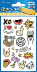 AVERY Zweckform ZDesign KIDS Puffy-Sticker 'Icons'