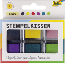 folia Stempelkissen Set 'Pastell', 6-farbig sortiert