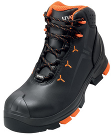 uvex 2 Schnürstiefel S3 SRC, Gr. 40, schwarz/orange