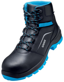 uvex 2 xenova Schnürstiefel S2 SRC. Gr. 45, schwarz/blau