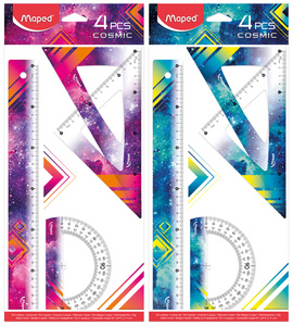 Maped Geometrie-Set COSMIC TEENS, 4-teilig, sortiert