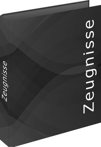 RNK Verlag Zeugnisringbuch carbon black, DIN A4