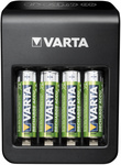 VARTA Ladegerät LCD Plug Charger+, inkl. 4 x AA Akkus