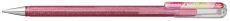 Pentel Glitzer-Gel-Tintenroller Dual Metallic K110, 0,5mm, Rosa/Metallic-Grün&Gold
