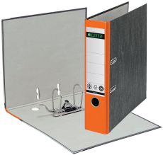 Leitz Qualitäts-Ordner, mit Schlitzen, A4, breit, orange