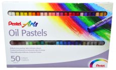 Pentel Ölpastellkreiden Oil Pastel PHN, 50 Farben im Set