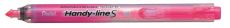 Pentel Textmarker Handy-Line, Keilspitze, Druckmechanik, Pink