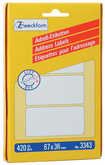 AVERY Zweckform Adress-Etiketten, 89 x 36 mm, zickzack