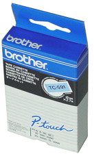 brother TC-Tape TC-101 Schriftbandkassette, Bandbreite: 12mm