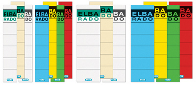ELBA Ordnerrücken-Etiketten ELBA RADO - kurz/breit, blau
