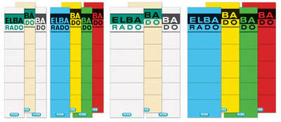 ELBA Ordnerrücken-Etiketten ELBA RADO - kurz/breit,