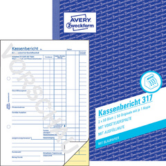 AVERY Zweckform Formularbuch Kassenbuch, SD, A4
