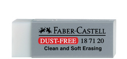 FABER-CASTELL Kunststoff-Radierer DUST-FREE, weiß