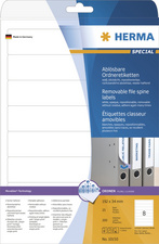 HERMA Ordner-Etiketten Movables 192 x 61 mm, weiß