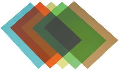 Fellowes Deckblatt, DIN A4, PVC, rot-transparent, 0,20 mm