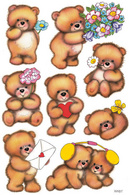 HERMA Sticker DECOR Bären mit Blumen
