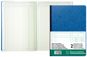 EXACOMPTA Spaltenbuch DIN A4, 13 Spalten auf 2 Seiten