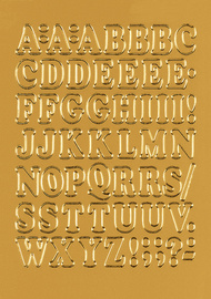 HERMA Buchstaben-Sticker A-Z, Folie gold, 12 mm hoch