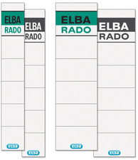 ELBA Ordnerrücken-Einsteckschild Rado Brillant, kurz/schmal