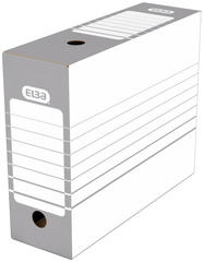 ELBA Archiv-Schachtel, Breite 100 mm, A4, weiß/grau
