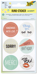 folia Geschenke-Sticker Gesichter