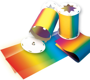 folia Regenbogen-Transparentpapierzuschnitte, 220 x 510 mm