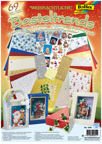 folia Bastelpapier-Set Weihnachtliche Basteltrends