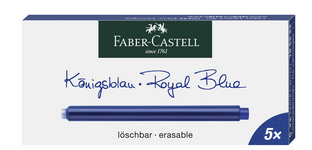 FABER-CASTELL Großraum-Tintenpatronen, königsblau