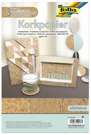 folia Korkpapier, 200 x 300 mm, selbstklebend, braun