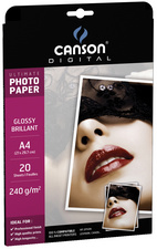 CANSON DIGITAL Fotopapier Ultimate, A4, 240 g/qm, glänzend
