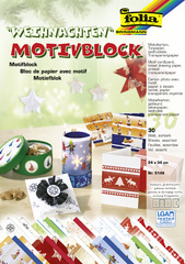 folia Motivblock Weihnachten II, 240 x 340 mm, 30 Blatt