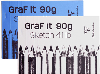 Clairefontaine Zeichenblock GraF it, DIN A4, 90 g/qm