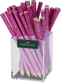 FABER-CASTELL Bleistift Jumbo GRIP TWO TONE, rosa/pink