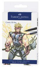 FABER-CASTELL Tuschestift PITT artist pen, 11er Etui Comic
